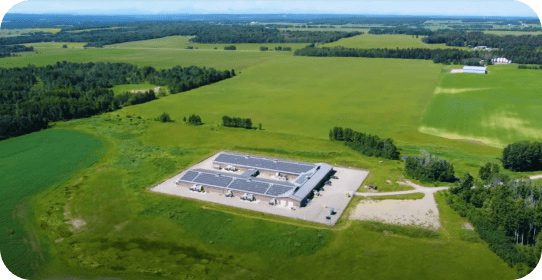 Cremona cannabis facility from a long distance